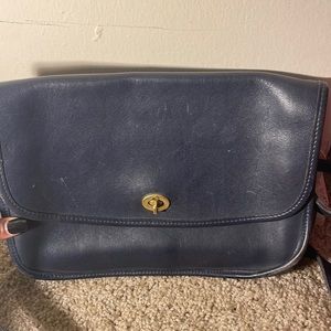 Coach bag navy blue